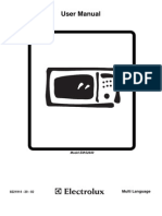 Microwave Oven, User Manual, Electrolux, Model EM S2840