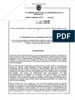 Decreto 1191 de 2013