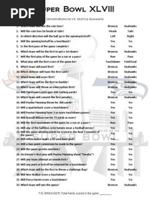 Super Bowl XLVIII Pool
