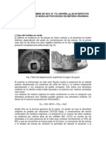 Defectos en Piezas de Hierro Nodular Por Exceso de Materia Orgánica en Las Arenas