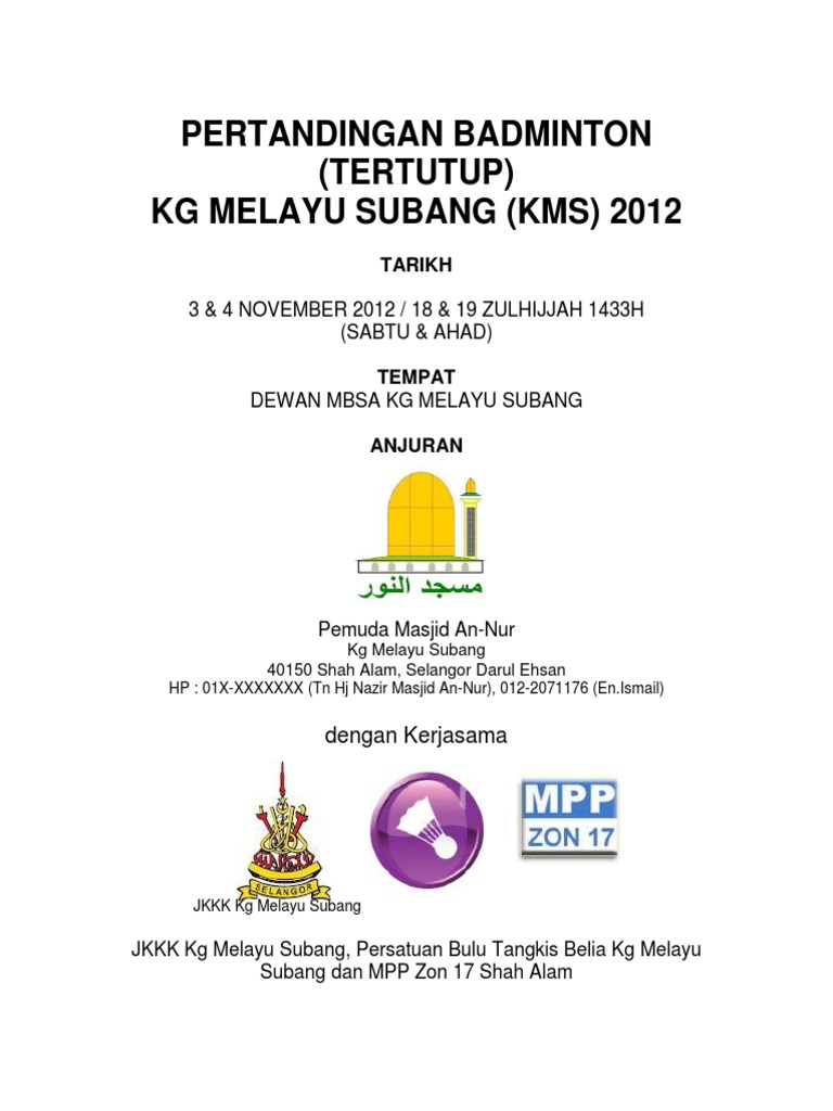Kertas Kerja Kejohanan Badminton-02  PDF