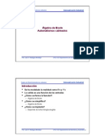 Algebra de Boole - Automatismos Cableados