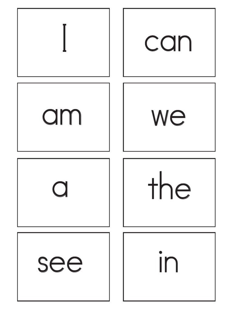 Flash Cards Print V1 | PDF