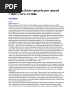 Download Penanganan Post Operasi Fraktur Cruris 1 by Gideon Sumual SN204091452 doc pdf