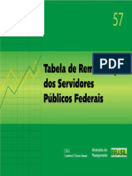 Tabela de Remuneracao Servidores 2011