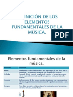 Definición de Los Elementos Fundamentales de La Música