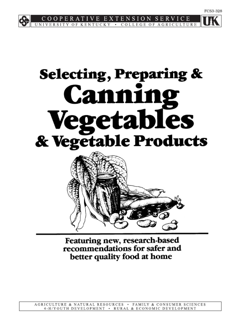 Canning Vegetables | PDF