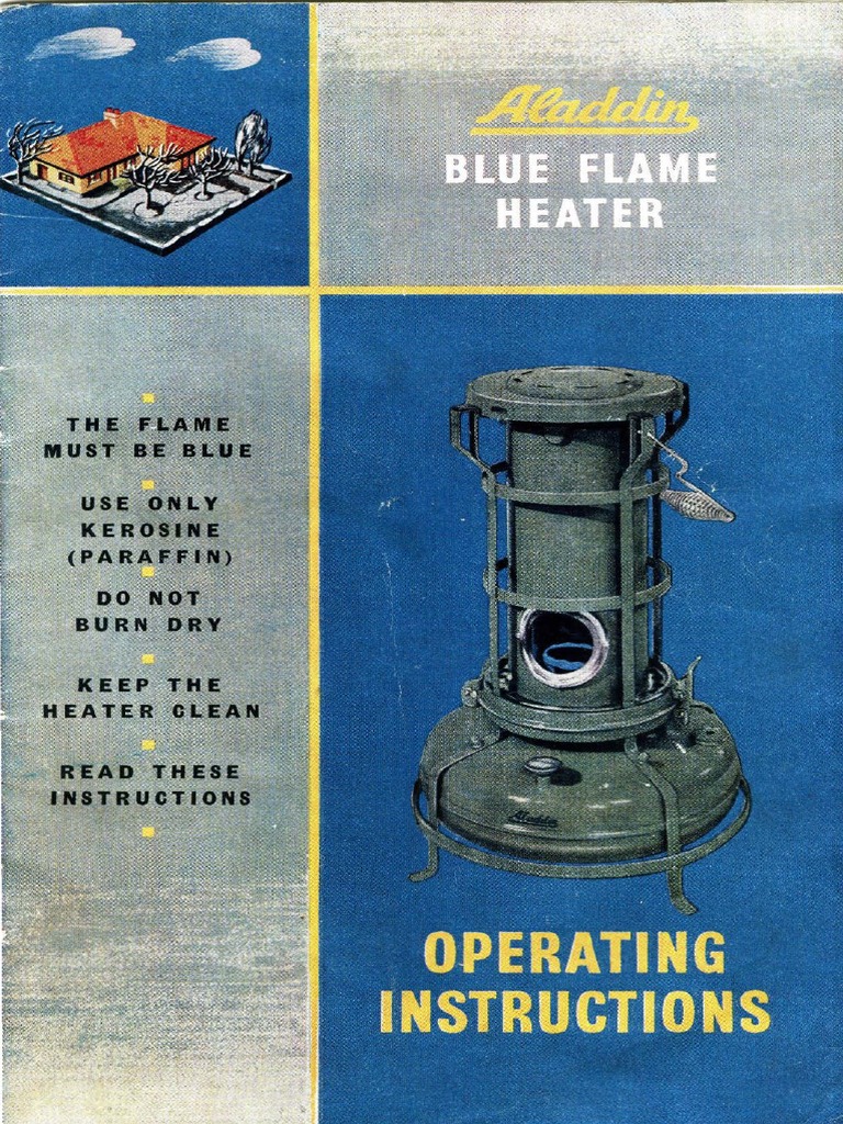 Aladdin Blue Flame Heater Manual | PDF | Kerosene | Hvac