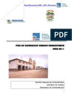 Plan de Desarrollo Urbano Huanaspampa 2006-2011