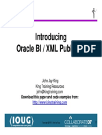 Introducing Oracle BI / XML Publisher: Download This Paper and Code Examples From