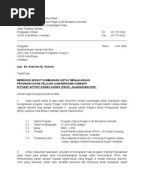 CONTOH SURAT : Surat Minta Sumbangan