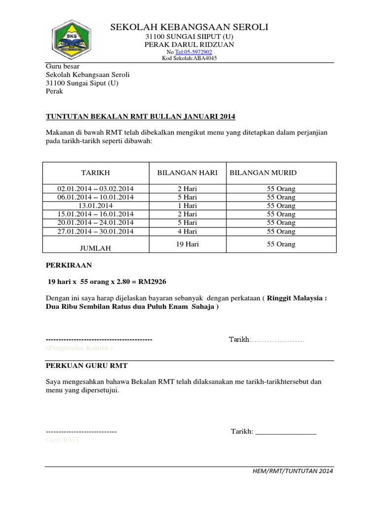 Tuntutan RMT | PDF