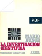 la investigación cientifica mario bunge