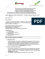 Minutes of Meeting- NCAAA STD 4 - Evidence Collection Activity- Winter 2014-2015