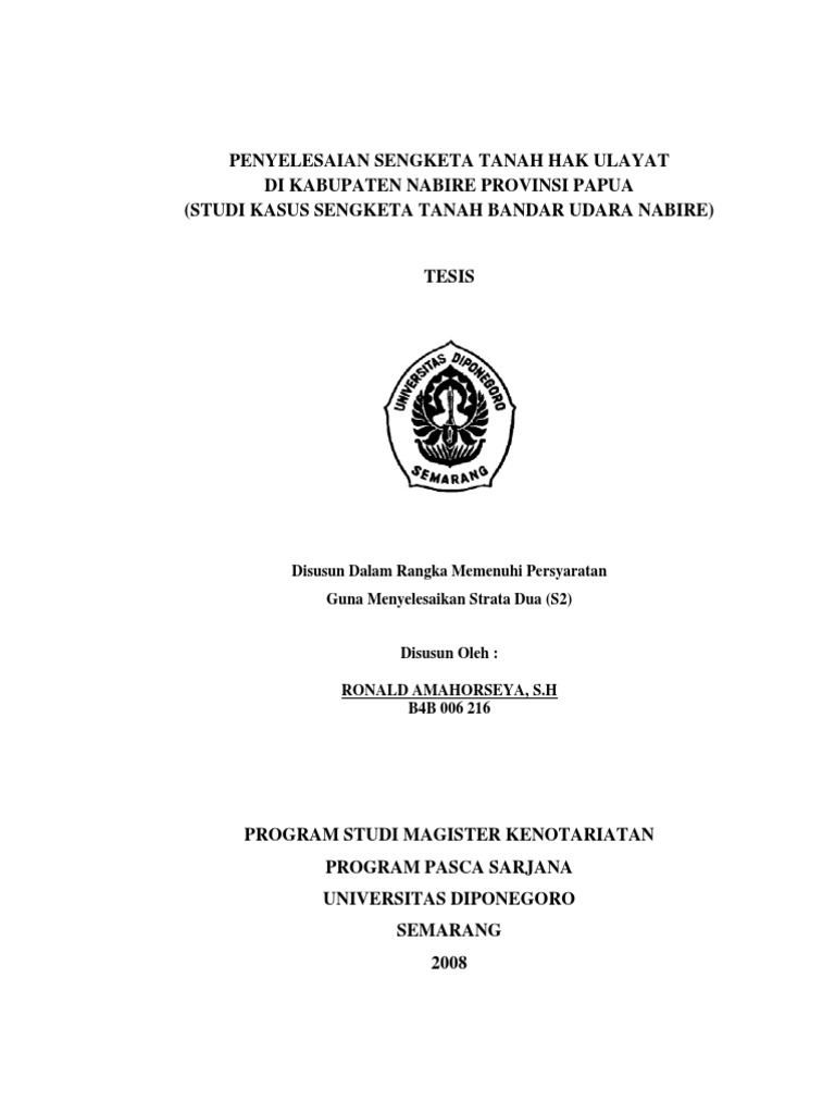 Penyelesaian sengketa tanah