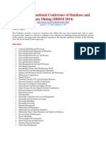 Second International Conference of Database and Data Mining (DBDM 2014)