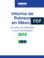 Informe de Pobreza en Mexico 2010