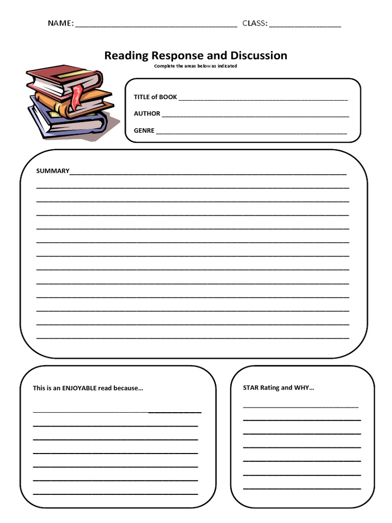 Book Reading Response Template | PDF | Career & Growth | Computers