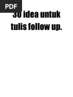 Download 30 Idea Tulis Follow Up by Zafrina Ismail SN204163127 doc pdf