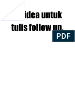 30 Idea Tulis Follow Up