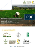 Methodology Mapping For Resilient Production Systems: Approaches and Results From Surveys in Bolivia, India, and Nepal