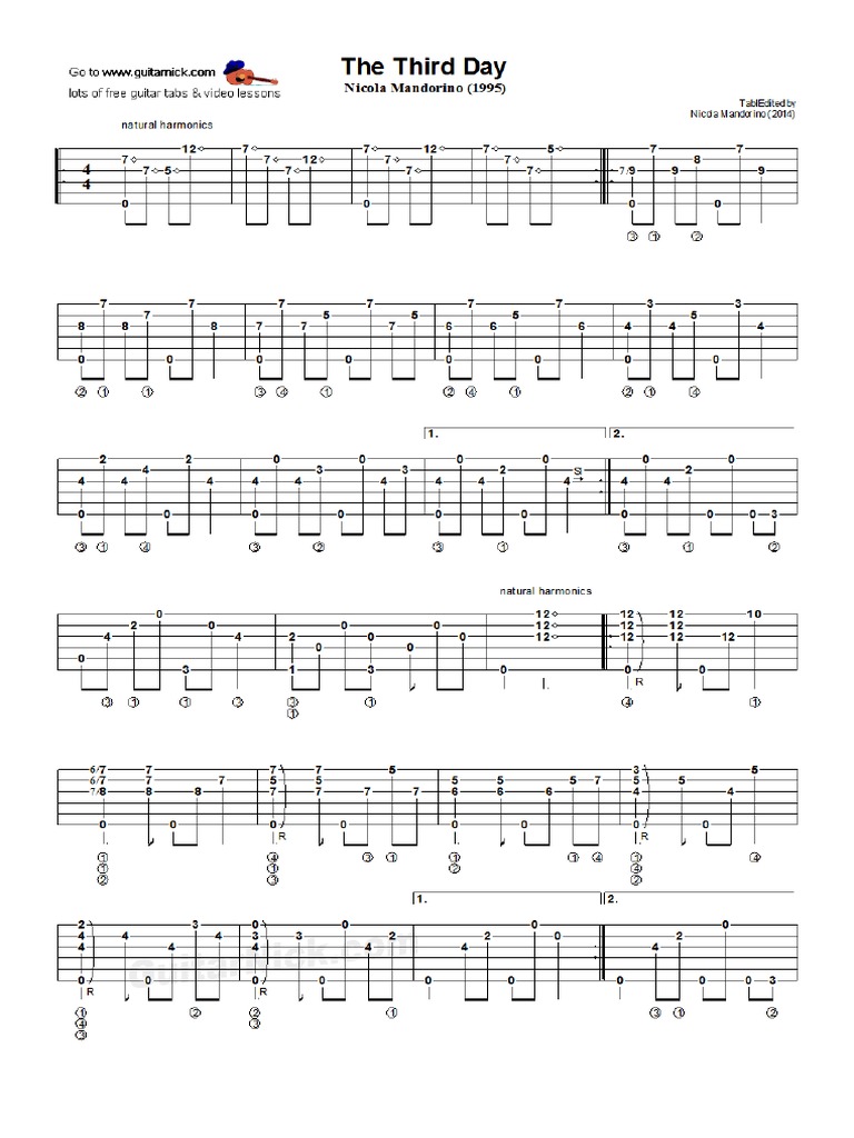 Fingerstyle TABS | PDF