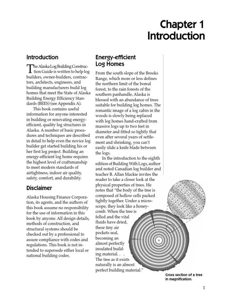 Alaska Log Building Constrution Guide PDF | PDF | Framing (Construction ...
