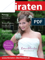 Ausgabe Heiraten in Oberfranken - Magazin 2014