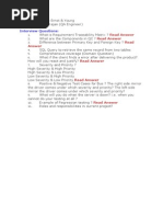 E & Y Manual Testing Question