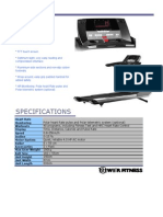 Specifications Specifications: SK6900 Treadmill