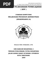 RPP Melakukan Prosedur Administrasi