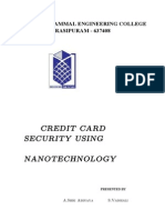 IEEE paper on cRETID CARD SECURITY USING NANO TECHNOLOGY