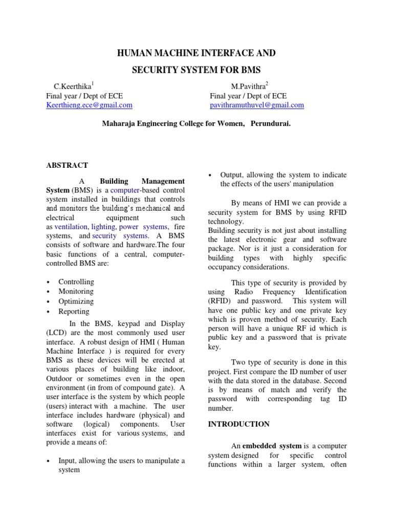 ieee paper on image processing based on HUMAN MACHINE INTERFACE ...