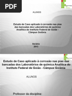 Estudo de Caso Corrosao APRESENTAÇÂO