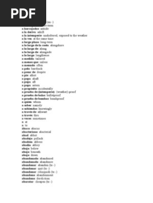 Diccionario Espanol Ingles Naturaleza