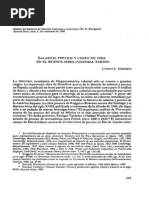 Salarios, Precios y Costo de Vida en El Buenos Aires Colonial Tardio - Lyman Johnson