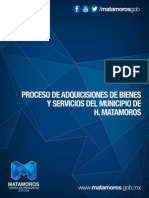 Proceso de Adquisiciones de Bienes y Servicios Del Municipio de H. Matamoros