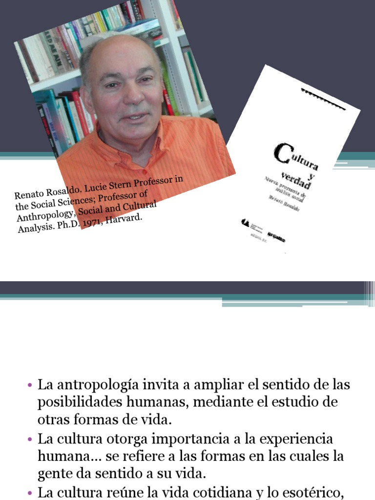 1.3 Rosaldo Renatocultura y Verdad Pscrib Etnografía Antropología