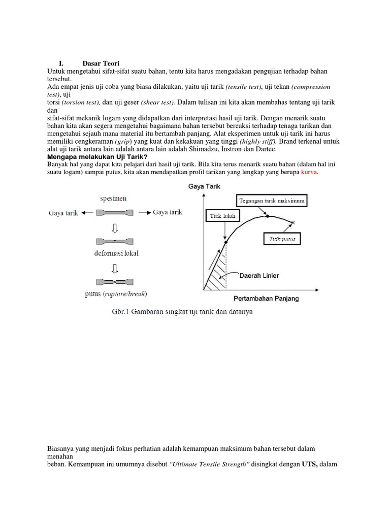 Laporan Uji Tarik Baja Pdf