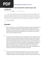 Como escrever um manual de usuário para um programa.odt