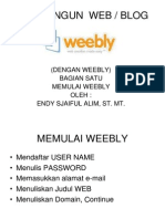 Panduan Membina Web Di Weebly