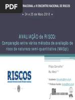 Filipa Carvalho Avaliacao de Risco Comparacao Entre Varios Metodo
