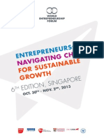 World Entrepreneurship Forum Brochure 2013