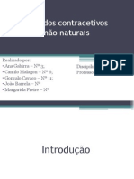 Métodos contracetivos não naturais