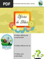 APRESENTAÇÃO OFICINA DE SLIDES