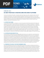 Download Six Best Practices in Creating Employee News Platforms by Edelman SN204287234 doc pdf