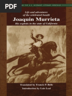 Life and Adventures of The Celebrated Bandit Joaquin Murrieta by Ireneo Paz