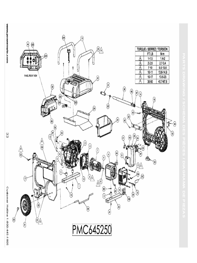 Coleman Powermate 6560 PMO645250 Parts Manual Joining Metalworking