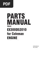 Coleman Powermate 6520-Subaru Robins EX300D52010 Parts Manual