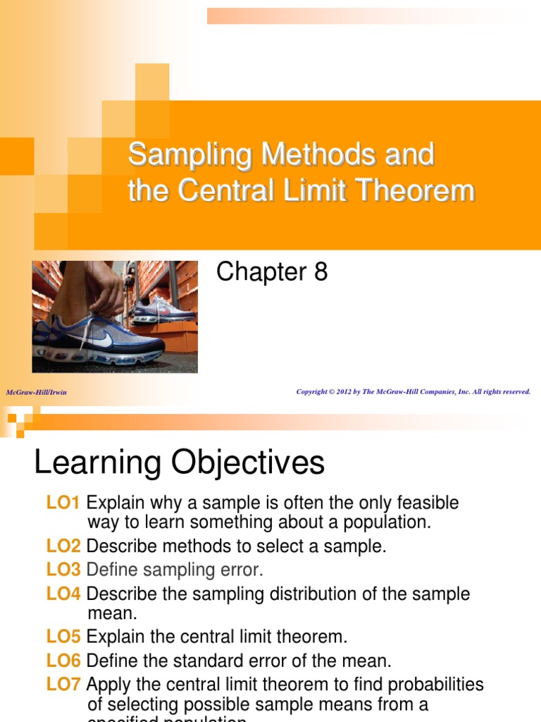 Sampling Methods and The Central Limit Theorem: Mcgraw-Hill/Irwin | PDF ...